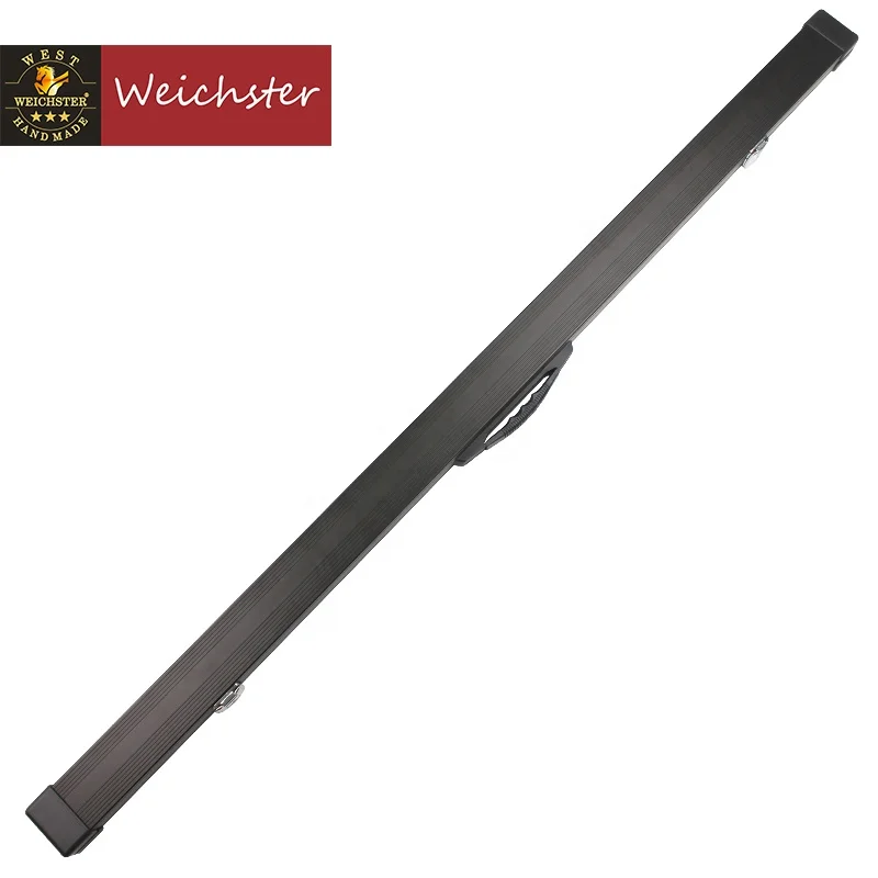 

Weichster One Piece Aluminum Black Snooker Cue Hard Case 60" With Locks With Chalk Space