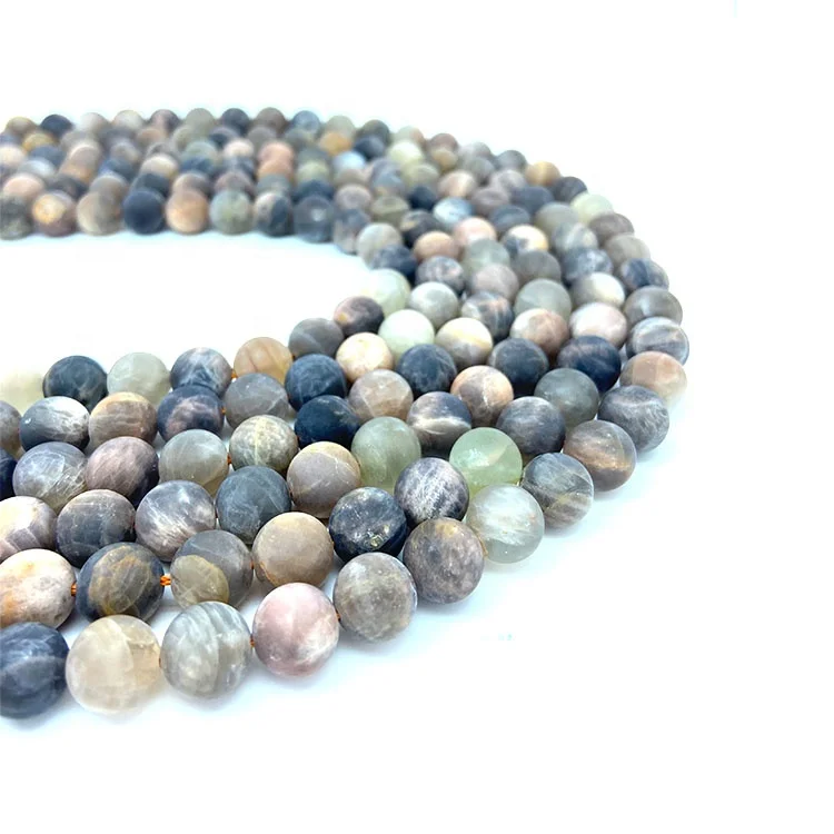 

8mm Round natural stone Black Sun Stone Black loose bead stone string, 100% natural color