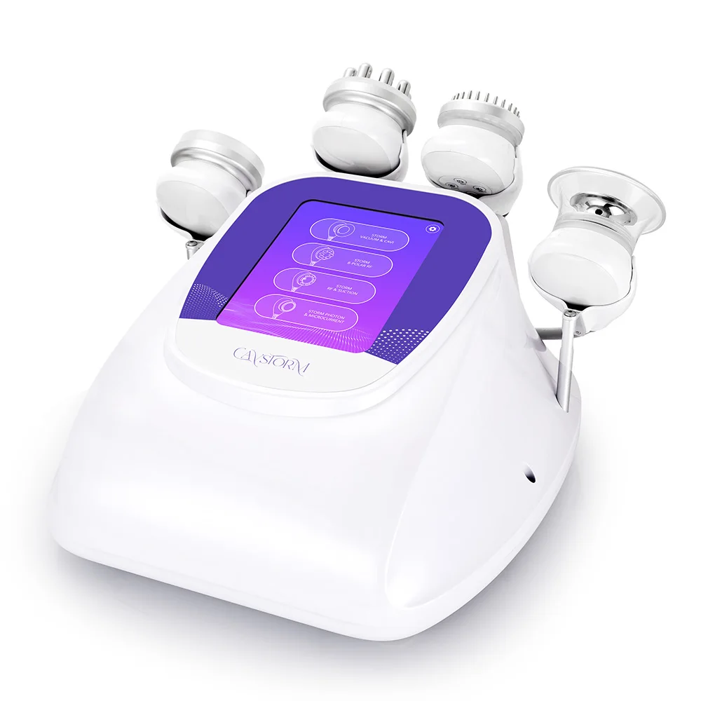 

CaVstorm Ultrasonic 40K Vacuum RF Cavitation Photon Microcurrent Skin Tighten Slim Body Shape Machine