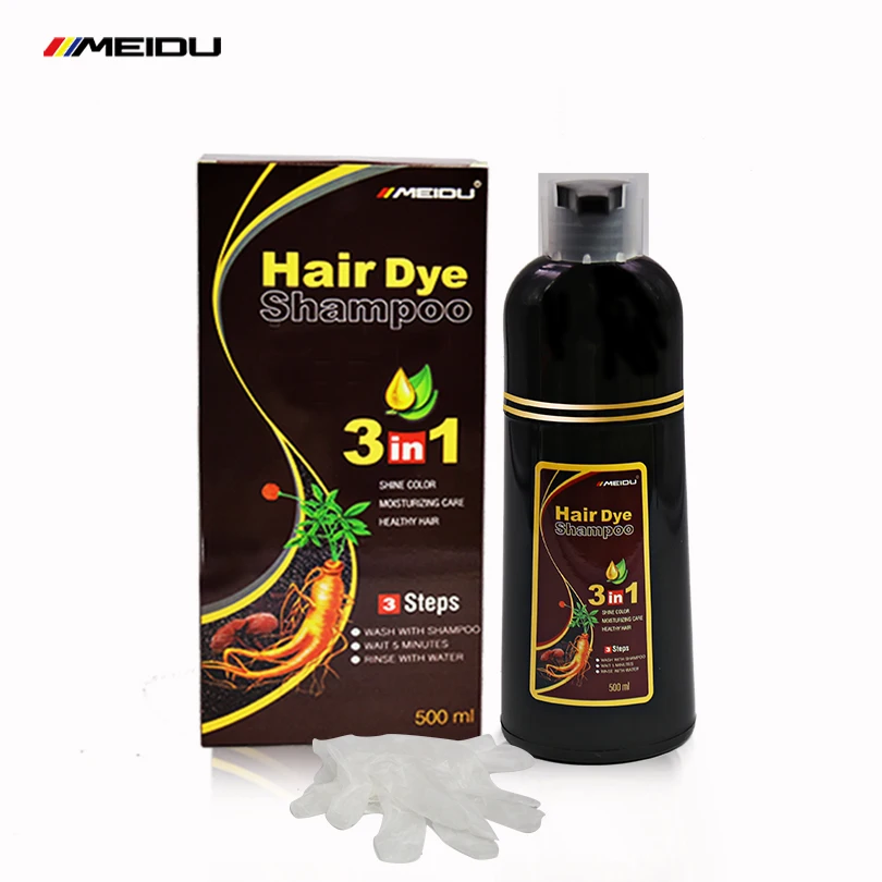 

Thailand best selling fast black private label popular fashion manufacturer color change ammonia free natural hair color shampoo, 7 colors