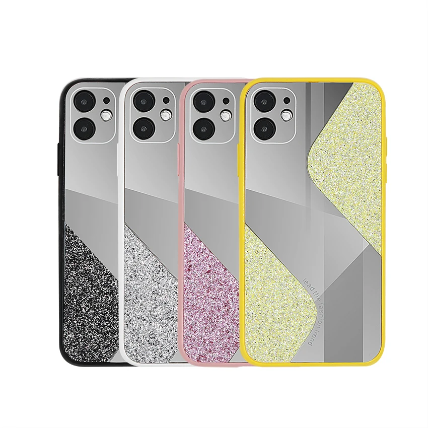 

Mirror Phone Case for iPhone 7/8 PLUS X XS SE Camera protection tpu Shockproof Back Cover for iPhone 12 Pro max