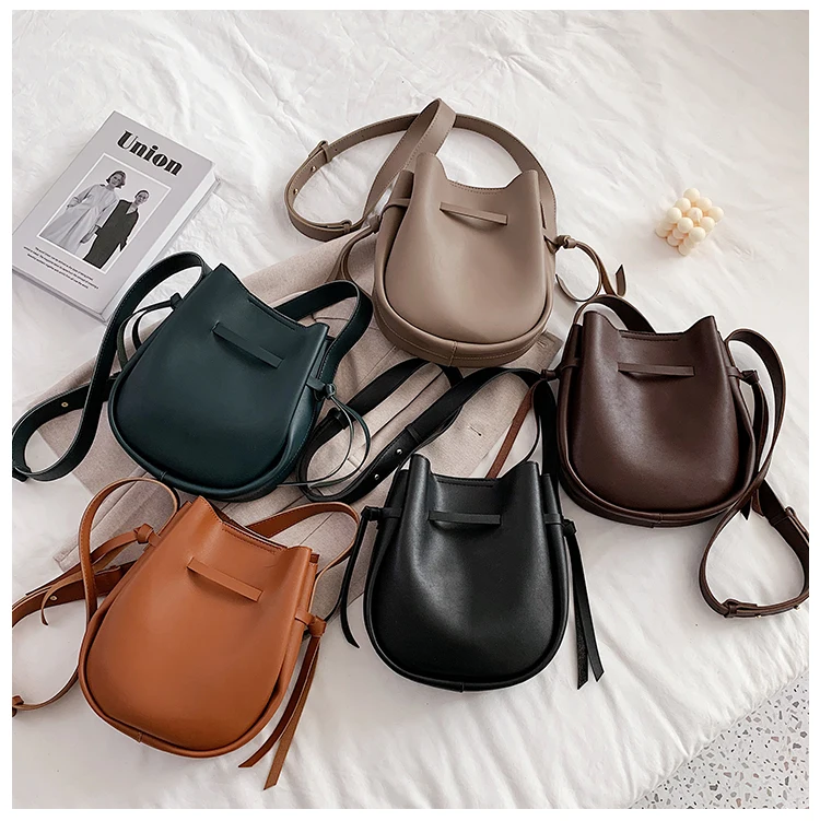 

Retro Handbag PU Leather Shoulder Small Totes bag, Black,red,brown and customzied