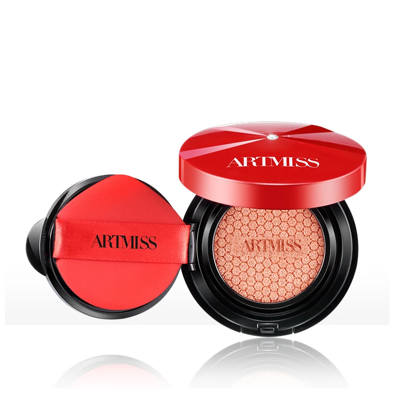 

High quality long-lasting blusher 3 colors air cushion private label pressed blusher
