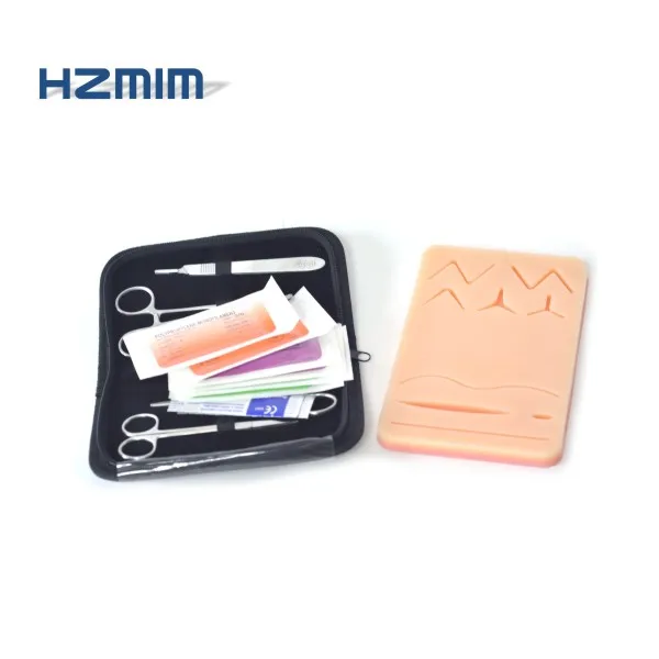
Stainless steel suture kit with blue zipper/leather case, Medical Student Dissecting Kit 