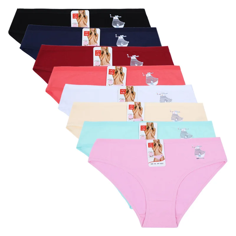 

UOKIN hot selling comfy women ladies panties sexy underwear women cotton, 8 colors