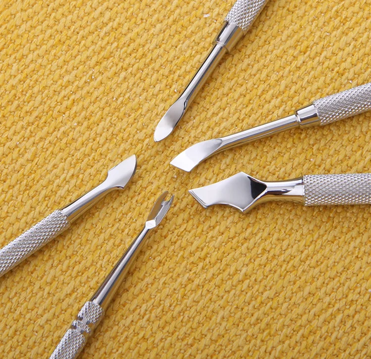 

low price Sale Manicure Trimmer Steel Clipper Nail Cuticle Pusher Double Stainless Steel Remover Nail Cuticle Pusher Nails