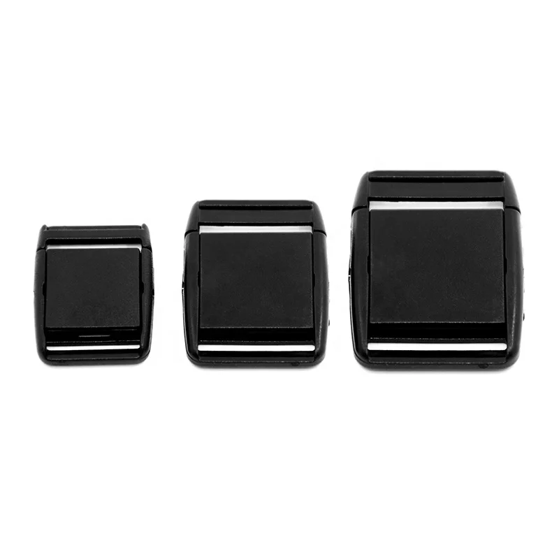 

High Quality Black Plastic Center Release Bag Buckle Press Buckle 20mm 25mm Front Release Buckle