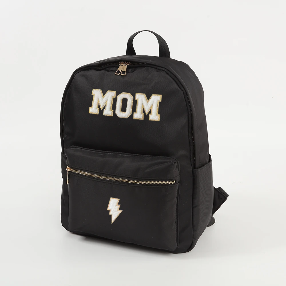 

Keymay Wholesale Stock 9 colors Women Men Outdoor Black Travel Bag Graduation Gift Nylon Backpack Rucksack School Bag Custom