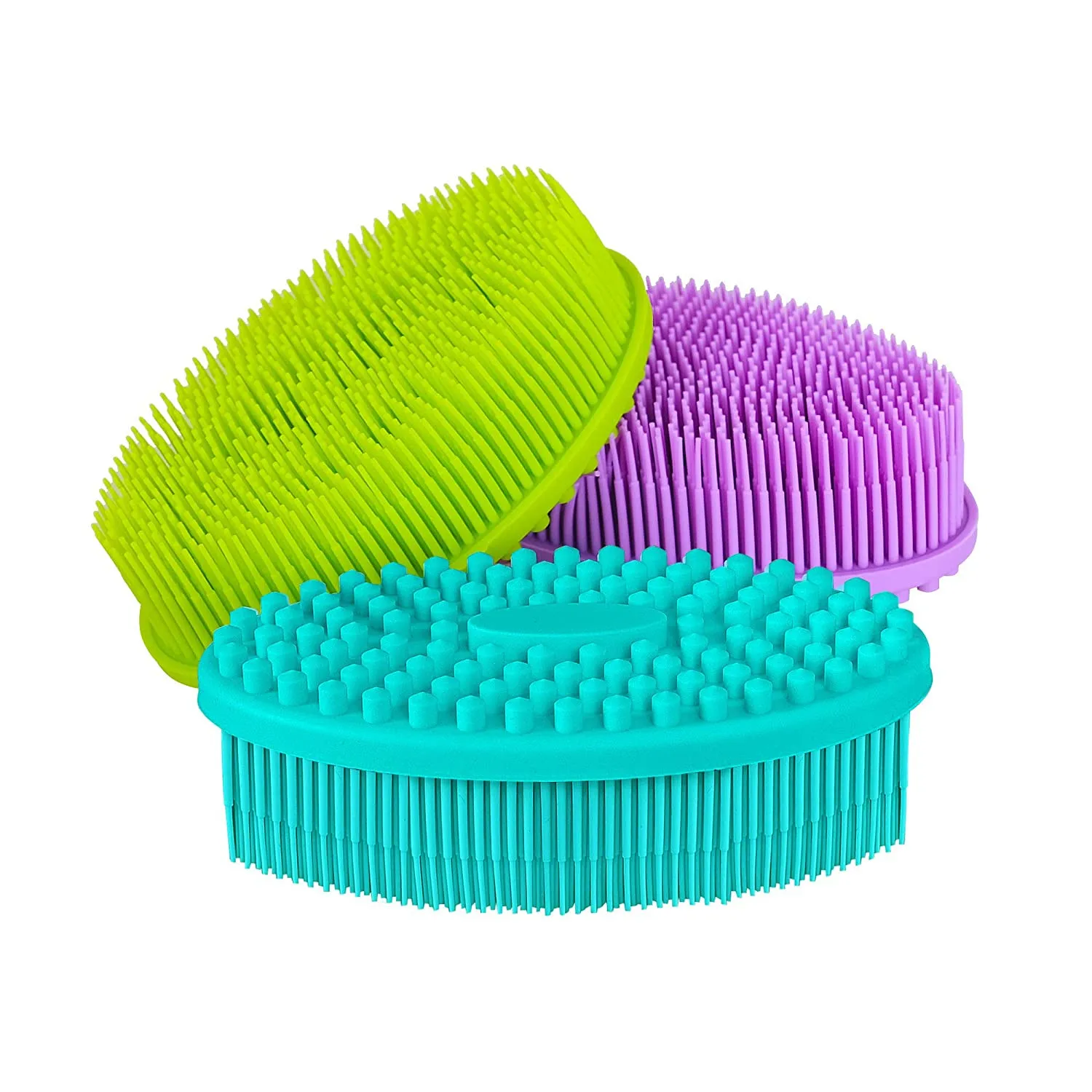 

Silicone Body Scrubber, silicone loofah body scrubber Lathers Well, More Hygienic Easy to Clean Soft Rubber Loofahs Bath Body Br, Customized colors