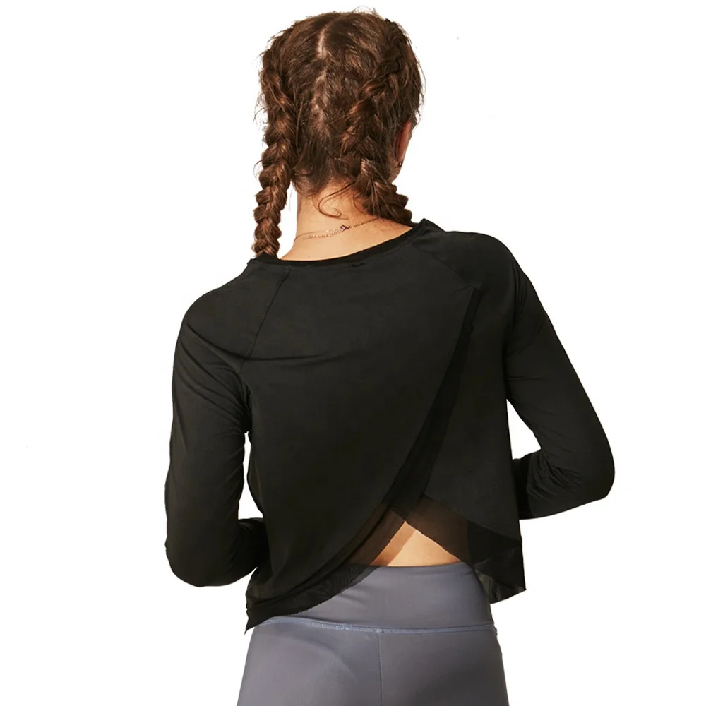 

quick dry long sleeve shirt cover top running fitness suit blouse fit women's top