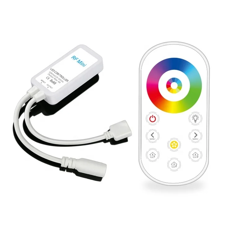 New DC5V-24V 6A Ultra-thin Touch Mini LED Single Color CCT RGB RGBW Controller for LED Strip Light