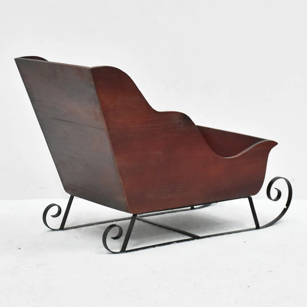 Shabby Chic Vintage Rustic Big Red Wooden Sleigh Buy Wooden Sleigh