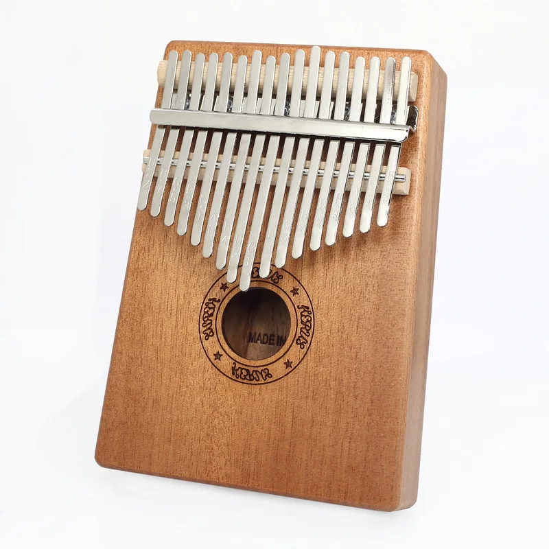 
Kalimba 17 Key Thumb Piano Mbira Mahogany and Ore Metal Tines Finger Piano Portable Musical Instrument Gifts for Kids and Adults 