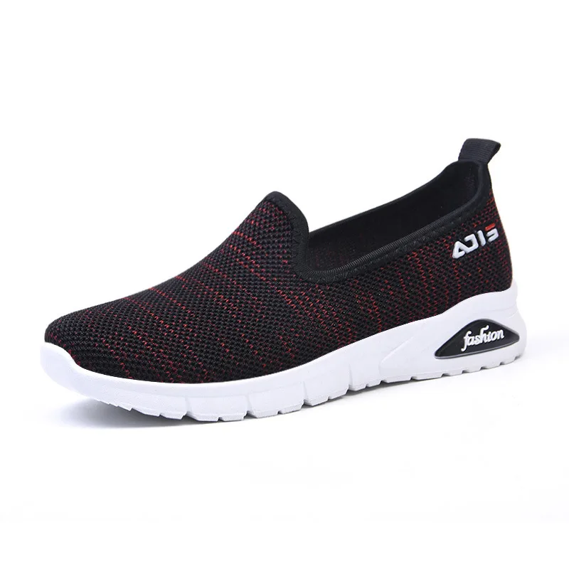 

New design knit breathable and comfortable sneaker running best sport shoes, 3 colors