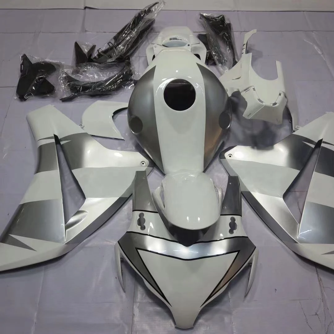 

Silver And White Color Painted Working WHSC Motorcycle Fairing Kit For HONDA CBR1000 2008-2011 Gray White ABS Plastic Body Kit, Pictures shown