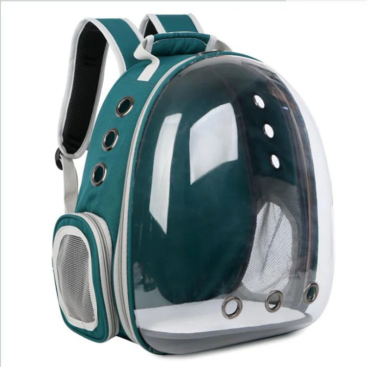 

2022 Cat bag outside portable transparent space capsule pet bag breathable Pet Backpack pet carrier bag