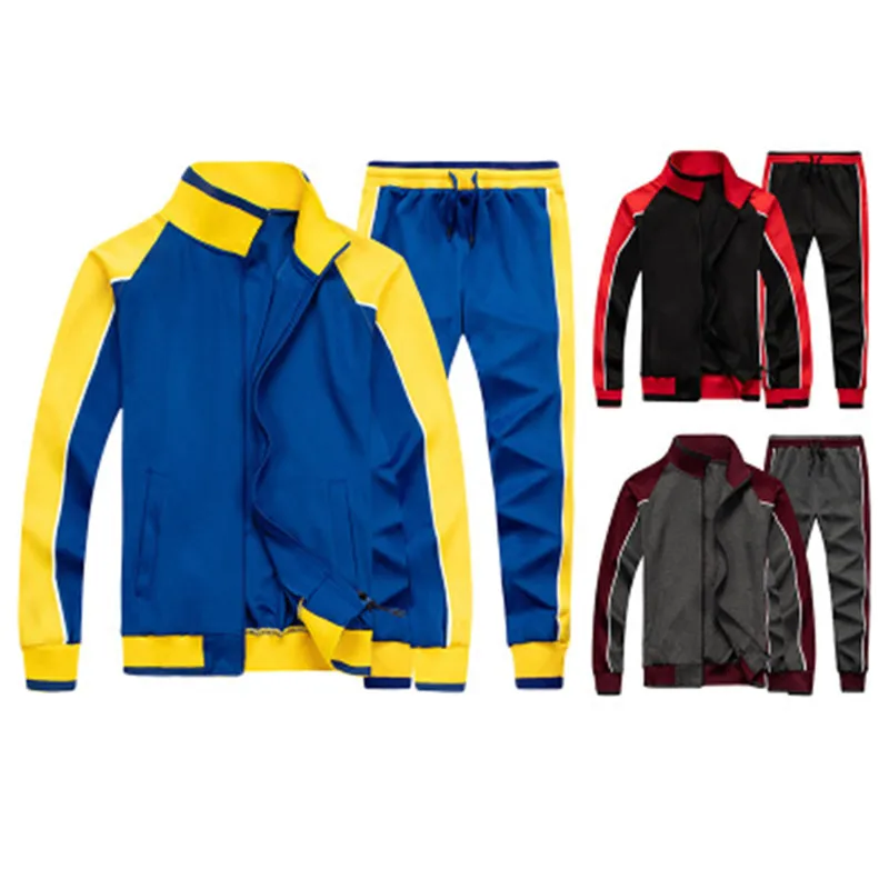 

Men's Autumn Soft Suits Youth Sports New Casual Fashion Clothing sets Two-piece Classic Cotton Simple Style Coat Sets