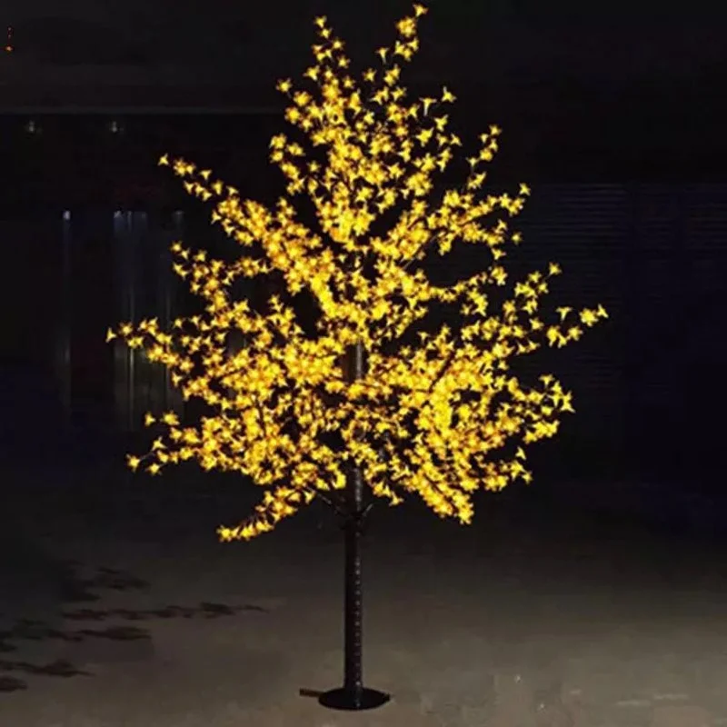 2.5M Shiny LED Cherry Blossom Christmas Tree Lighting Waterproof Garden Landscape Decoration Lamp   For Wedding Party Christmas