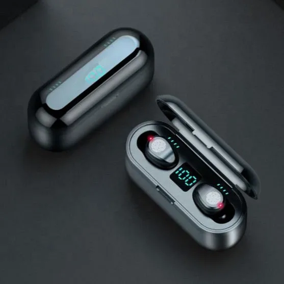 

Wholesale f9 5 bluetooth 5.0 earbuds tws headset mini in ear TWS wireless audifonos inalambricos f9 for gym