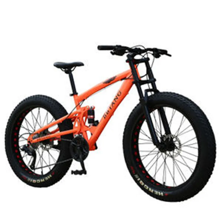 

Hot Sale 27.5 Inch Carbon Steel/Aluminum Alloy Frame Full Suspension Moutain Bike Fat Tire Snow Bike, Customized