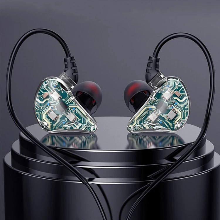 

HiFi Super Bass Earphones Flash Headphone Wired In-Ear Earbuds with Microphone