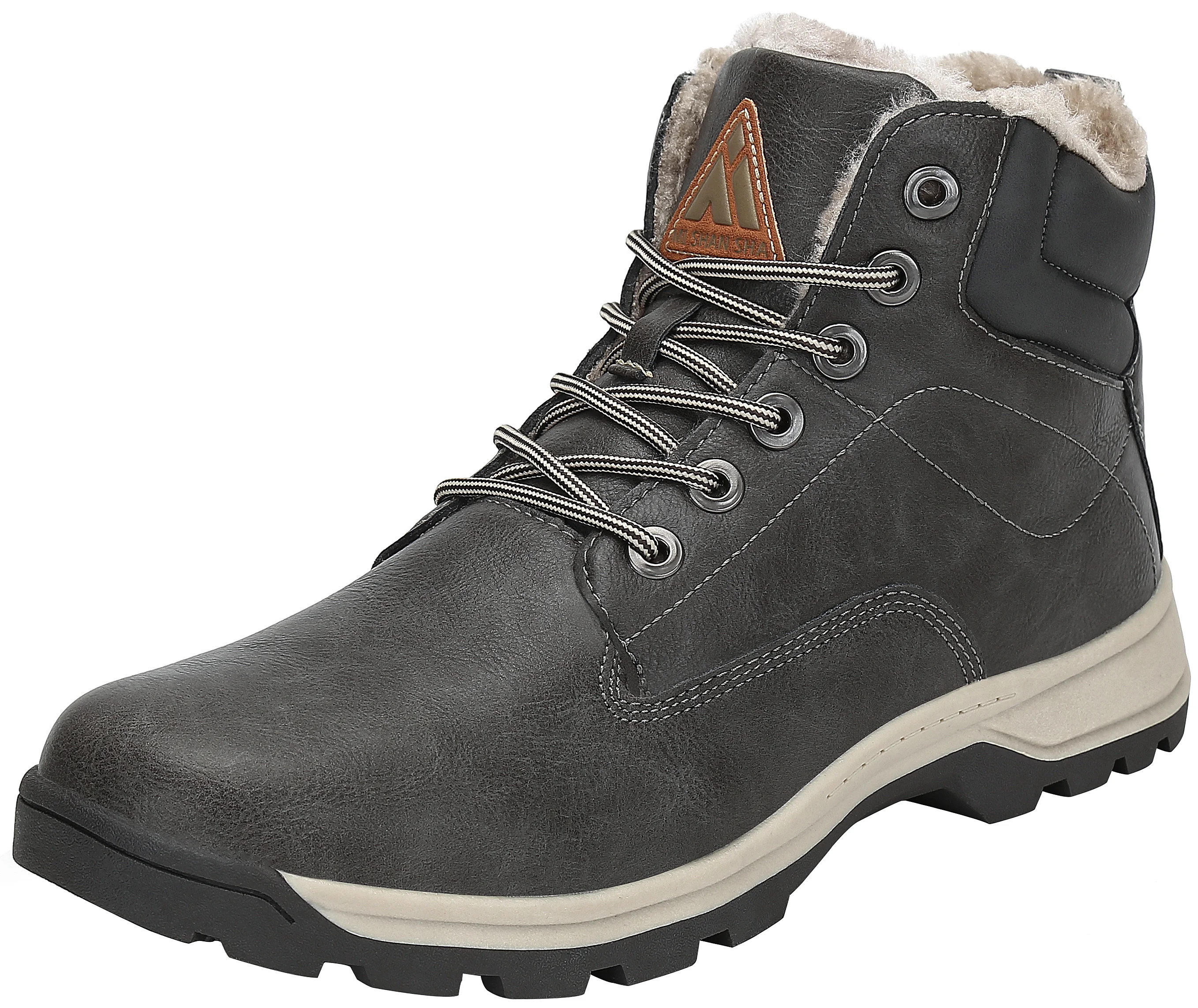 

New design Comfortable Waterproof Soft Lining Lace-up Ankle Outdoor GY Winter Snow Boots Men's Boots, 4 color