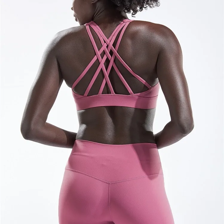 

Women's High Waist Compression Stretch Running Active Tights and Bra Set