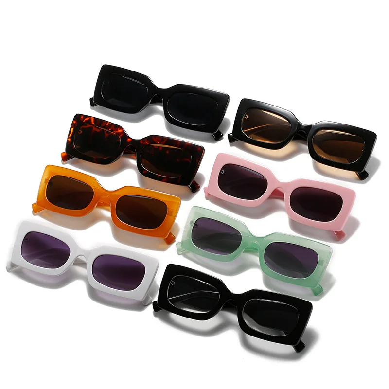

LBAshades 30877 New Square Sunglasses Women Fashion Candy Color Custom Sun Glasses