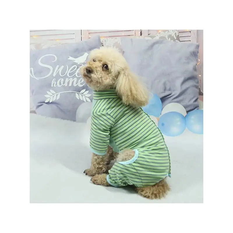 

Popular Custom Design Cotton Soft Comfortable Striped Washable Out Door In Door Light Weight Pet Cats And Dogs Clothes, Customized color