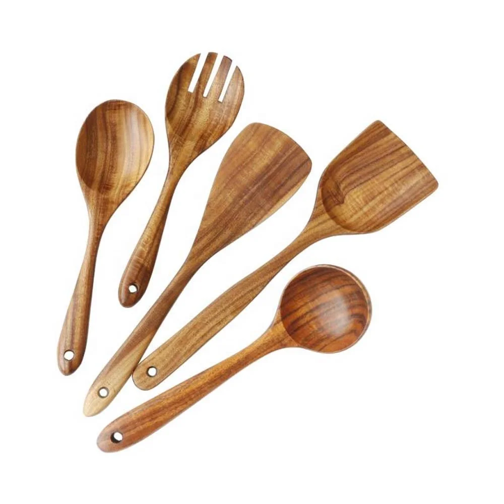 

Newest Eco Friendly Custom Logo Acacia Wooden Spatula Serving Spoon Kitchen Cooking Utensil spatula sets, Natural