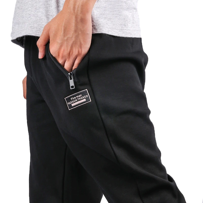 

Casual GYMS Fitness Jogger pants men cotton with zippers joggers Joggers sweatpants, Customized color