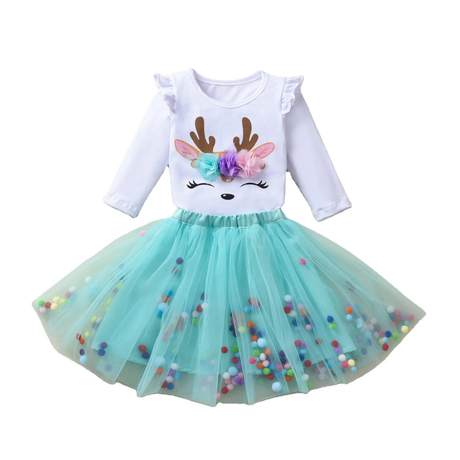 

Baby Girl Dress Unicorn long sleeve Tutu Dress Toddler Kids Clothes Baby 1st Birthday Outfits infant baby girl party dress