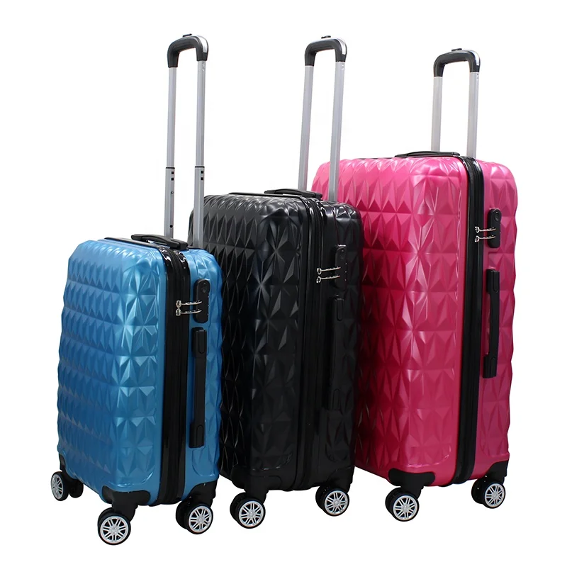 

Hot sale simple design ABS trolley carry-on suitcases travelling bags luggage suitcase sets