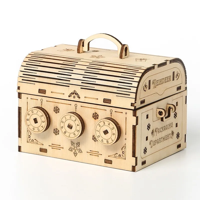 

Laser Cutting 3D Wooden Puzzle Classical Music Box Diy Wooden Music Box