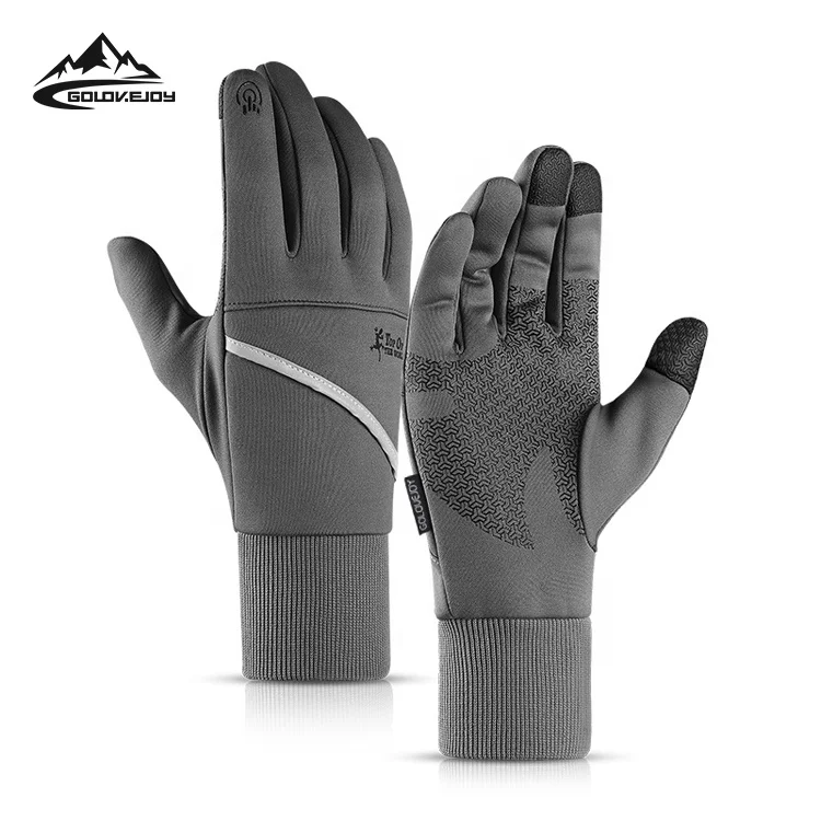 

GOLOVEJOY DB43 Winter Unisex Cycling Mitten Windproof Riding Gloves For Touchscreen Cold Weather Anti Slip Cycling Gloves Bike, Has 2 colors