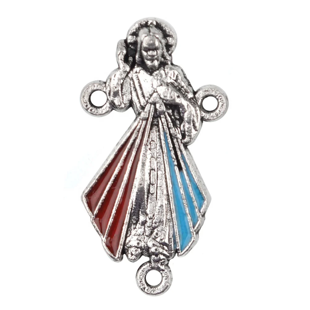 

Jesus Center 28mm Religious Classic Rosary Parts for Rosary Making Metal Centerpiece