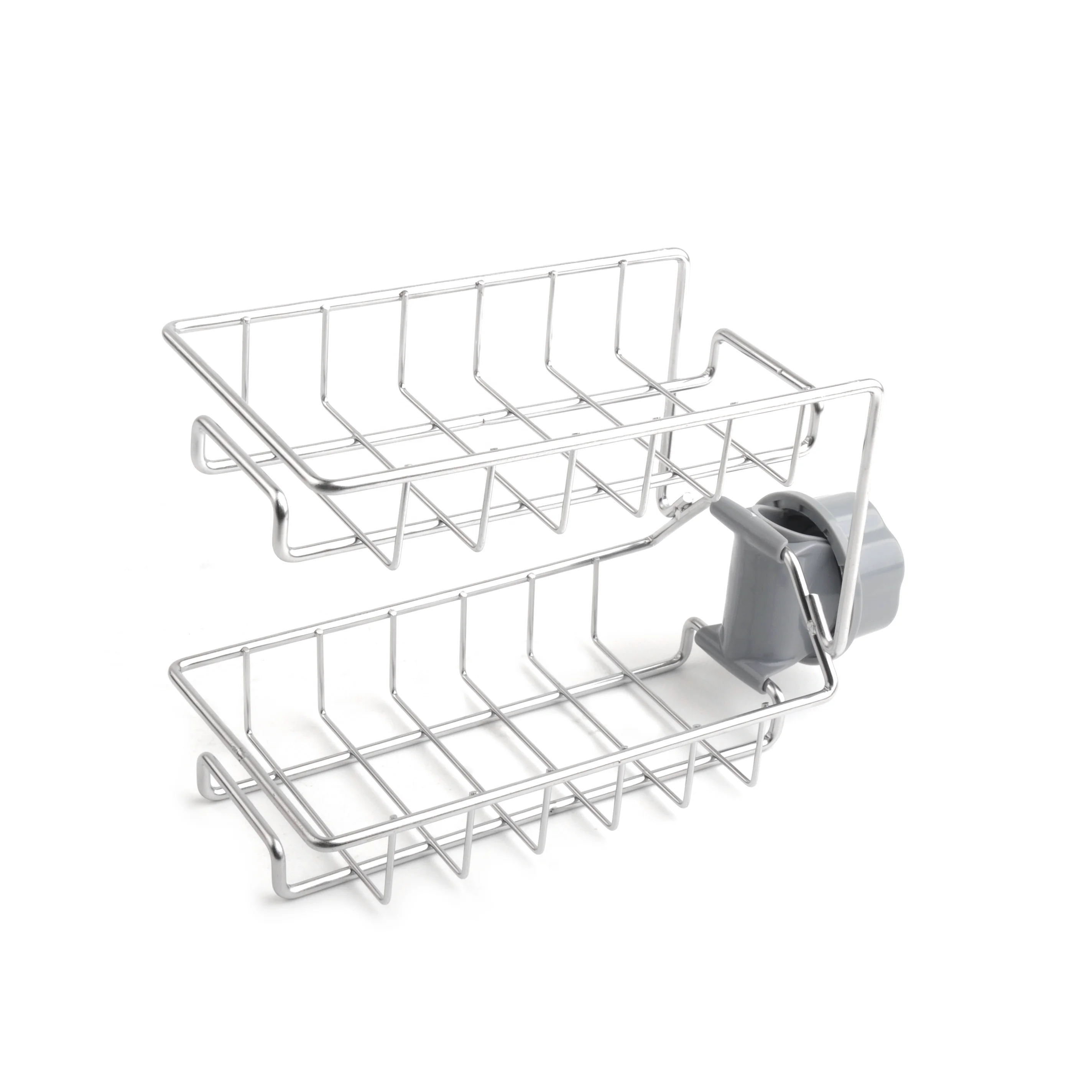 

Metal detachable bathroom shelf storage rack storage holder for kitchen, Silver