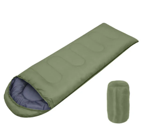 

Wholesale Cheap Adult Travel Waterproof Hollow Fiber Cotton 170T Polyester Outdoor Hiking Camping Envelope Sleeping Bag, Customized color