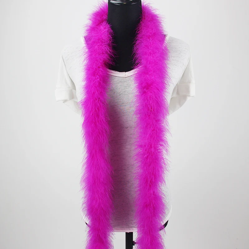 Hot Pink Marabou Boas Turkey Faux Fur White Boa For Party Clothing