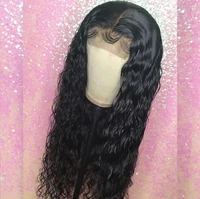 

Baoli Factory natural Water Wave Indian Human Hair 100% Virgin Curly Lace front Wig with baby hair