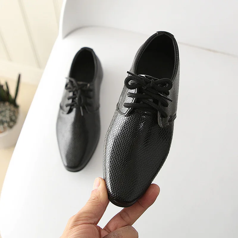 
fashion teenager student children boys formal footwer platform casual leather kids dress shoes 