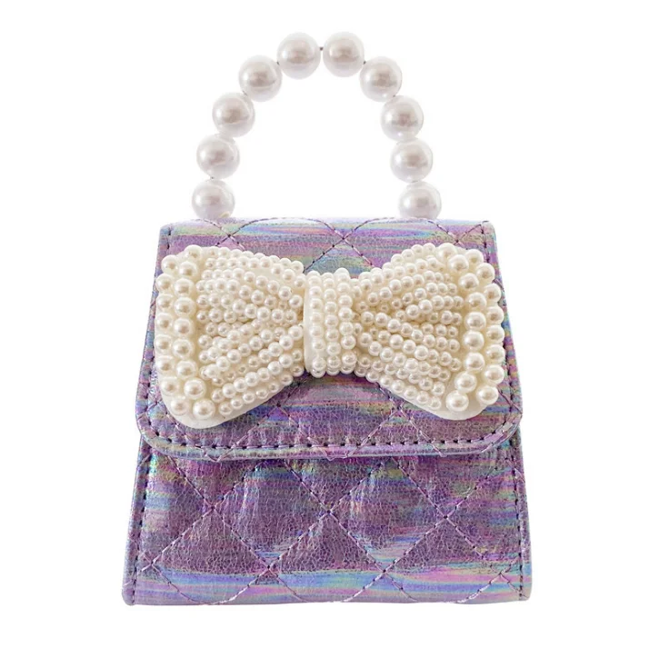 

Mini Kids Purses Baby Glitter Bow Handbags Small Toddler Crossbody Bags