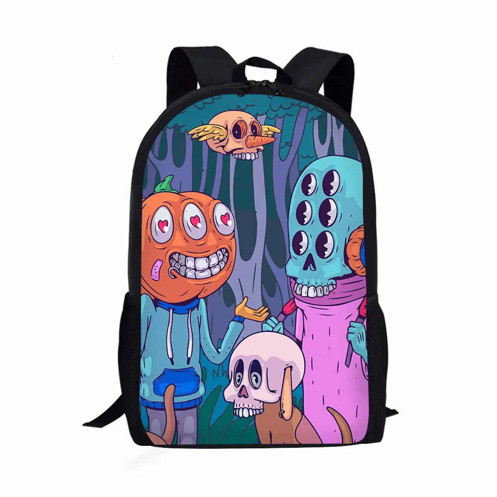 

custom cute Halloween ita image promotional rucksack laptop novation bag backpack