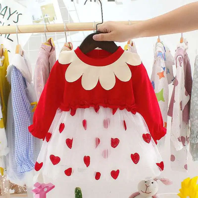 
2020 Autumn Children Clothing Girls Cotton Long Sleeve Dress Wholesale 