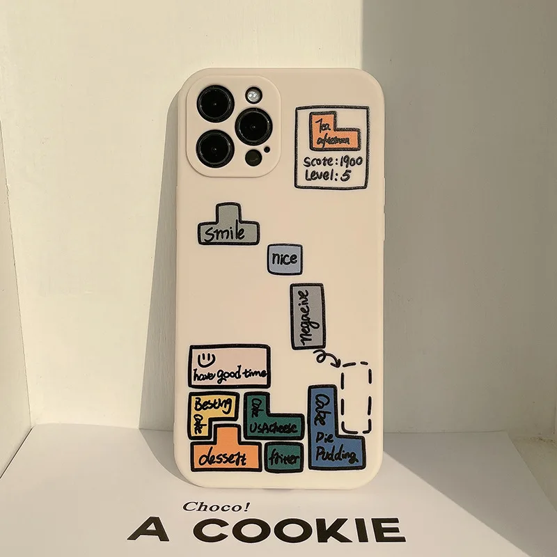 

2022 hot cute cartoon game for girls designer silicone back cover for iphone 11 12 13 pro phone case, Transparent
