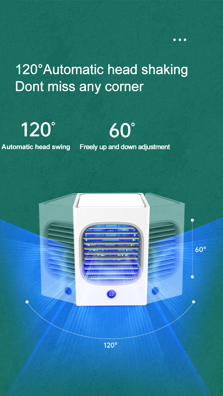 electric cooling fan portable mist small water cooler conditioner Mini air fan