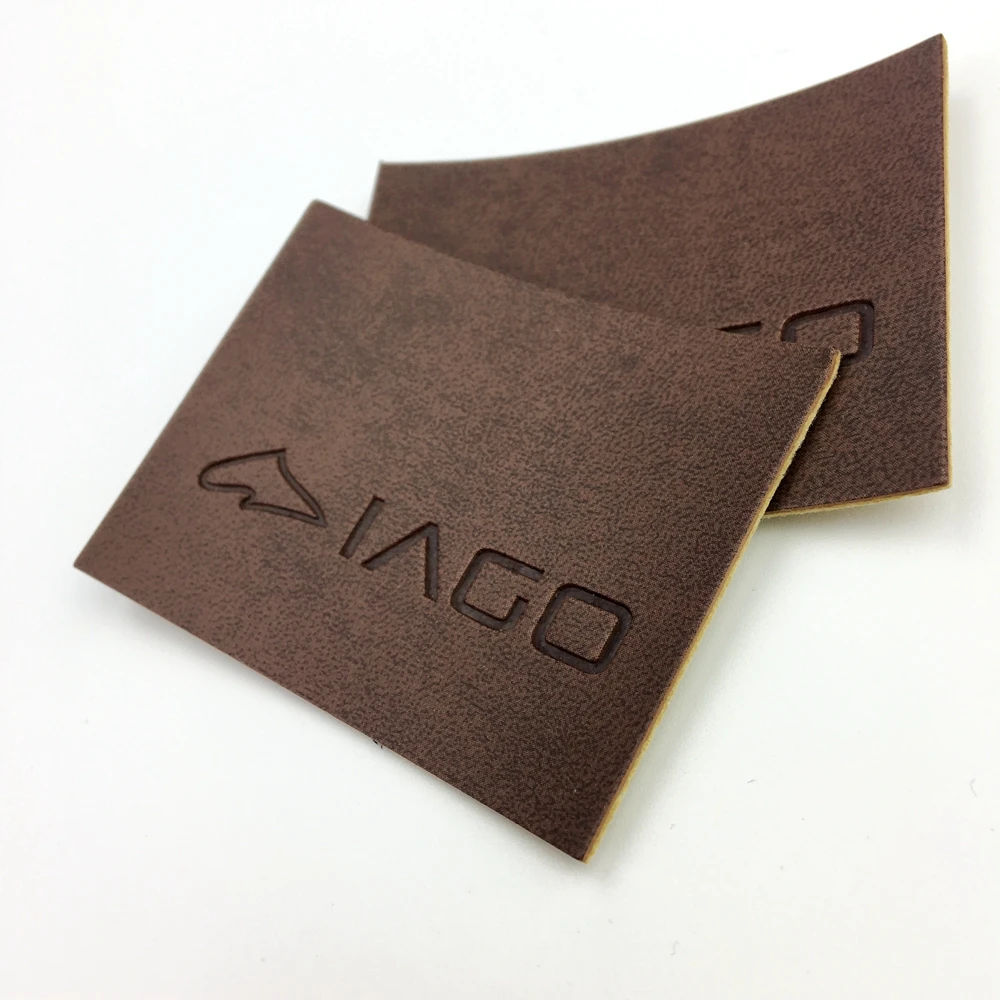 

Custom brand jeans clothing clothes tag pu label embossed/metal leather label patch