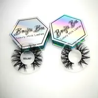 

Wholesale 3D 5D mink strip eyelashes private label 17 15 18 20mm eyelashes