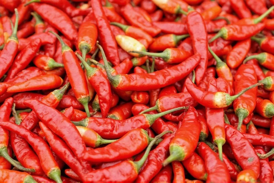 Comparison table showing different types of dried chiles