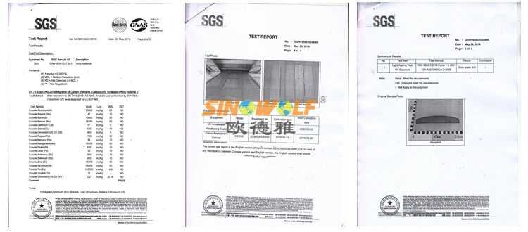 SGS for ABS edge banding
